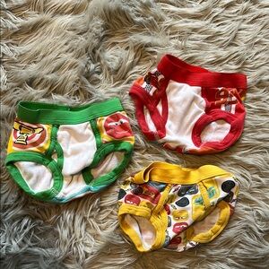 Disney Red and Green Character Underwear Collection